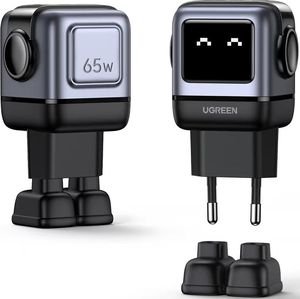 CHARGER GAN UGREEN CD361 65W PDX2+QC4.0 GREY 25685B CHARGER GAN UGREEN CD361 65W PDX2+QC4.0 GREY 25685B