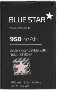 BLUE STAR PREMIUM BATTERY FOR NOKIA 5310 XPRESS MUSIC/7310 SUPERNOVA 950MAH LI-ION BLUE STAR PREMIUM BATTERY FOR NOKIA 5310 XPRESS MUSIC/7310 SUPERNOVA 950MAH LI-ION