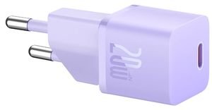 BASEUS MINI WALL CHARGER GAN5 20W PURPLE BASEUS MINI WALL CHARGER GAN5 20W PURPLE