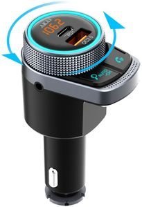 AKAI FMT-80BT FM TRANSMITTER    BLUETOOTH FAST CHARGE USB & USB TYPE-C