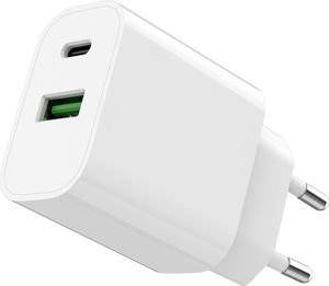 GEMBIRD 2-PORT 20 W USB FAST CHARGER WHITE