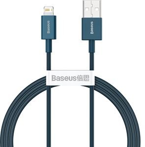 BASEUS SUPERIOR SERIES USB-A TO LIGHTNING CABLE 20W 2.4A 1M BLUE CALYS-A03