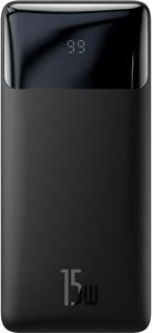 BASEUS BIPOW FAST CHARGE DIGITAL DISPLAY POWER BANK 10000MAH 15W BLACK