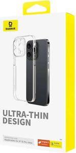 BASEUS IPHONE 15 PRO MAX CASE OS-LUCENT SERIES CLEAR