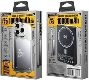 POWER BANK MAGNETIC WIRELESS WK 10000MAH 20W PDX1 TARNISH WP-79