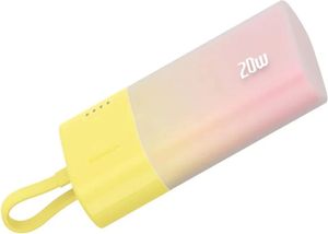 BASEUS POWERBANK POPSICLE 5200MAH 20W LIGHTNING + TYPE-C EDITION CUSTARD YELLOW
