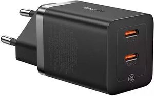 BASEUS WALL CHARGER GAN5 40W 2X TYPE-C BLACK