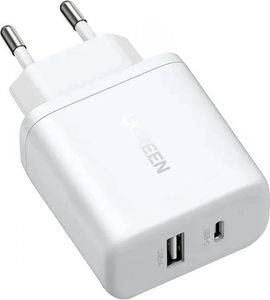 CHARGER UGREEN X227 20W DUAL WHITE 45310