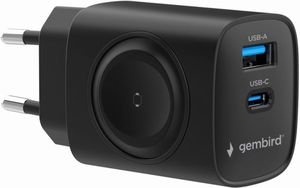 GEMBIRD 2IN1 20W APPLE WATCH & PHONE FAST CHARGER BLACK TA-UC-PDQCW20-01-BK