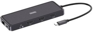 4SMARTS SMART DOCK 11-IN-1 PD 100W 4X USB 3.2 G-BIT LAN RJ45 HDMI 4K 2X DISPLAY PORT