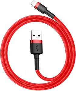 BASEUS CAFULE CABLE USB LIGHTNING 2.4A 0.5M RED