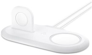 SPIGEN MAGSAFE CHARGER & APPLE WATCH STAND 2 IN 1 MAG FIT DUO WHITE