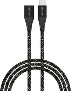 4SMARTS USB TYPE-C TO TYPE-C EXTENSION CABLE 60W 1.5M MONOCHROME 4SMARTS USB TYPE-C TO TYPE-C EXTENSION CABLE 60W 1.5M MONOCHROME