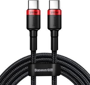 BASEUS CAFULE PD 2.0 100W FLASH CHARGING TYPE-C TO TYPE-C CABLE 5A 2M RED BLACK BASEUS CAFULE PD 2.0 100W FLASH CHARGING TYPE-C TO TYPE-C CABLE 5A 2M RED BLACK
