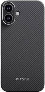 PITAKA MAGEZ CASE 5 BLACK/GREY TWILL FOR IPHONE 16 PLUS