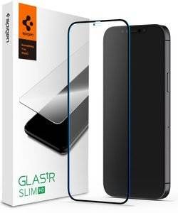 SPIGEN TEMPERED GLASS FC FOR IPHONE 12 MINI BLACK
