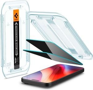 SPIGEN GLASS TR EZ FIT (PRIVACY) 2 PACK TRANSPARENCY FOR IPHONE 16 PRO MAX