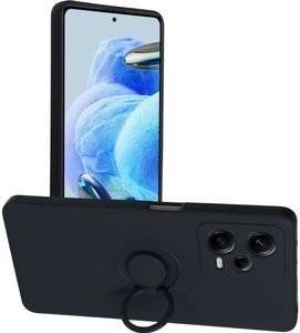 SILICONE RING CASE FOR XIAOMI REDMI NOTE 12 PRO 5G BLACK