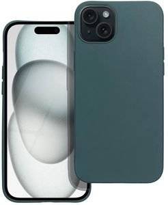 MATT CASE FOR IPHONE 15 DARK GREEN