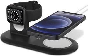 SPIGEN MAGFIT DUO FOR APPLE MAGSAFE & APPLE WATCH CHARGER STAND BLACK