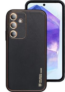 ΘΗΚΗ LEATHER CASE FOR SAMSUNG GALAXY S24 PLUS BLACK ΘΗΚΗ LEATHER CASE FOR SAMSUNG GALAXY S24 PLUS BLACK