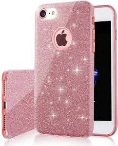 GLITTER 3IN1 BACK COVER CASE FOR SAMSUNG A21S PINK