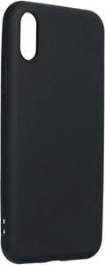 FORCELL SILICONE LITE BACK COVER CASE FOR IPHONE X BLACK