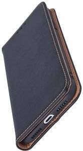 GENUINE LEATHER FLIP CASE SMART PRO FOR IPHONE 7 / 8 / SE 2 BLACK