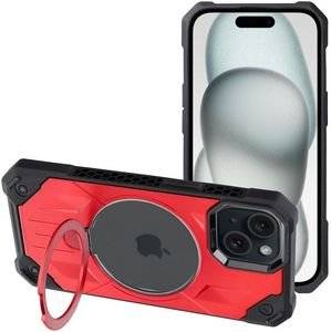 ARMOR MAG COVER CASE WITH MAGSAFE FOR IPHONE 15 RED