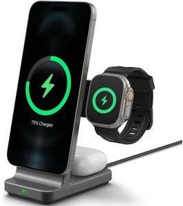 SPIGEN ONETAP PRO 3 3-IN-1 WIRELESS CHARGING STAND