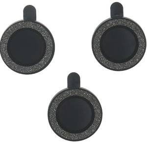 SET OF LENS GLASSES FOR IPHONE 13 6,1 BLACK GLITTER (2 PCS)