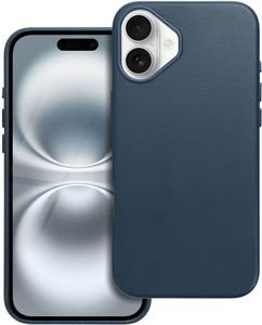 LEATHER MAG COVER CASE FOR IPHONE 16 PLUS INDIGO BLUE LEATHER MAG COVER CASE FOR IPHONE 16 PLUS INDIGO BLUE