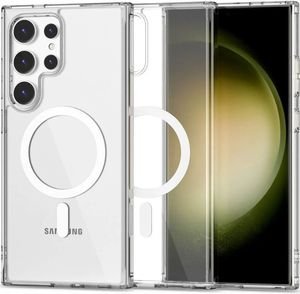 ΘΗΚΗ CLEAR MAG COVER CASE COMPATIBLE WITH MAGSAFE FOR SAMSUNG S24 ULTRA ΘΗΚΗ CLEAR MAG COVER CASE COMPATIBLE WITH MAGSAFE FOR SAMSUNG S24 ULTRA