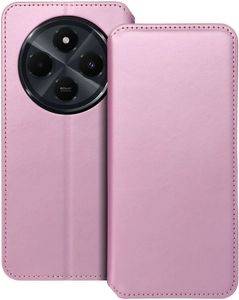 DUAL POCKET BOOK CASE FOR XIAOMI REDMI 14C LIGHT PINK
