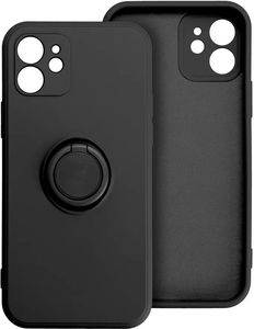 SILICONE RING CASE FOR IPHONE 14 PRO MAX BLACK