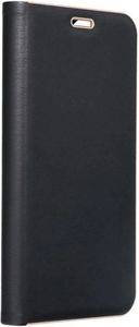 FORCELL LUNA BOOK FLIP CASE GOLD FOR SAMSUNG GALAXY A50 BLACK