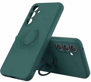 SILICONE RING CASE FOR SAMSUNG A36 5G GREEN