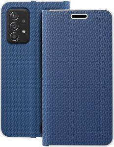 FORCELL LUNA CARBON FLIP CASE FOR SAMSUNG GALAXY A52 5G / A52 LTE ( 4G ) BLUE
