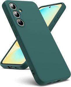 SILICONE MAG COVER CASE COMPATIBLE WITH MAGSAFE FOR SAMSUNG A56 DARK GREEN