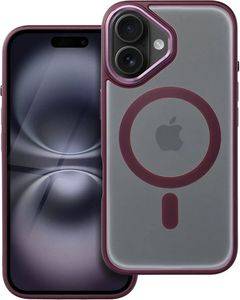 MATTE MAG COVER CASE MAGSAFE FOR IPHONE 16 PLUM RED