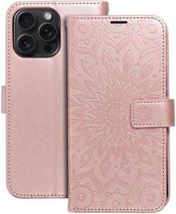 MEZZO BOOK CASE FOR IPHONE 15 PRO MAX MANDALA ROSE GOLD