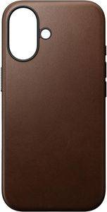 NOMAD MODERN LEATHER CASE BROWN FOR IPHONE 16