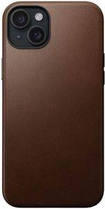 NOMAD MODERN LEATHER CASE BROWN FOR IPHONE 15 PLUS