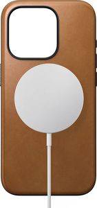 NOMAD MODERN LEATHER CASE ENGLISH TAN FOR IPHONE 15 PRO
