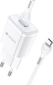 LAMTECH QUICK CHARGER USB3.0 18W WITH MICRO USB CABLE 1M WHITE LAM021974