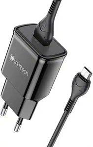 LAMTECH QUICK CHARGER USB3.0 18W WITH MICRO USB CABLE 1M BLACK LAM021967
