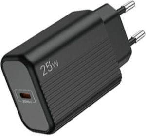 LAMTECH FAST CHARGER TYPE-C PD25W BLACK LAM112723