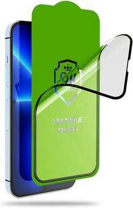 BESTSUIT FLEXIBLE HYBRID GLASS 5D FOR APPLE IPHONE 16 BLACK