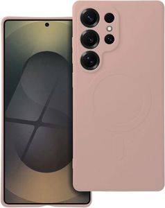 SILICONE MAG COVER CASE COMPATIBLE WITH MAGSAFE FOR SAMSUNG S25 ULTRA PINK