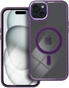 COLOR EDGE MAG COVER CASE WITH MAGSAFE FOR IPHONE 15 PLUS DEEP PURPLE